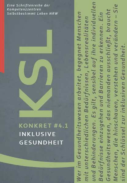 Cover: Inklusive Gesundheit