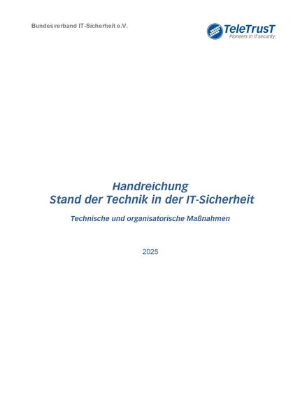 Cover: TeleTrusT-Handreichung "Stand der Technik in der IT-Sicherheit"