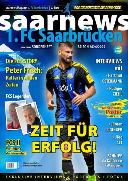Cover: 1. FC Saarbrücken 2024/25 Saisonmagazin