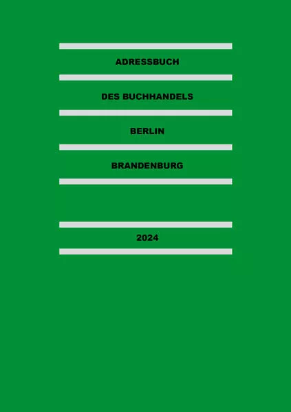 Cover: Adressbuch des Buchhandels Berlin-Brandenburg 2025