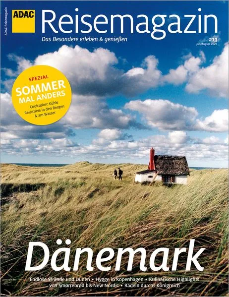 Cover: ADAC Reisemagazin mit Titelthema Dänemark