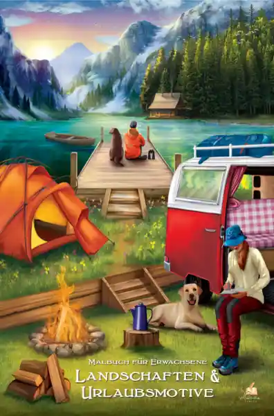 Landschaften & Urlaubsmotive – Malbuch für Erwachsene mit 50 wunderschönen Ausmalmotiven