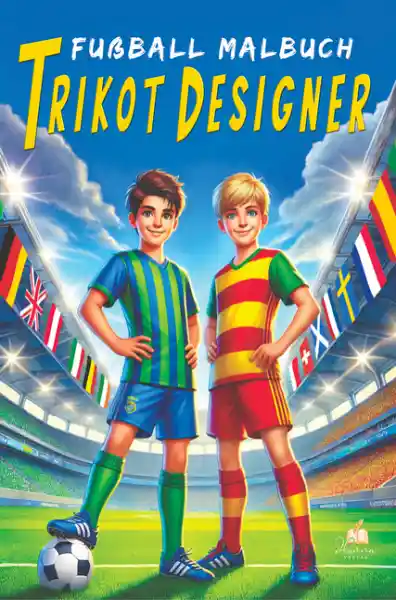 Fußball-Malbuch Trikot-Designer für Kinder ab 6 Jahren mit 100 Motiven zum Ausmalen