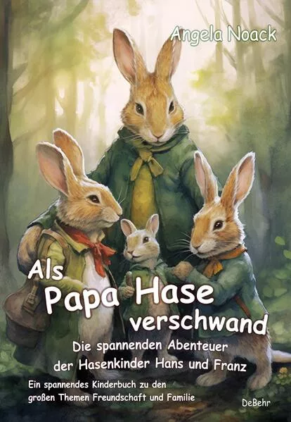 Cover: Als Papa Hase verschwand - Die spannenden Abenteuer der Hasenkinder Hans und Franz - Ein spannendes Kinderbuch zu den großen Themen Freundschaft und Familie