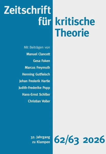 Zeitschrift für kritische Theorie / Heft 62/63 (2026)