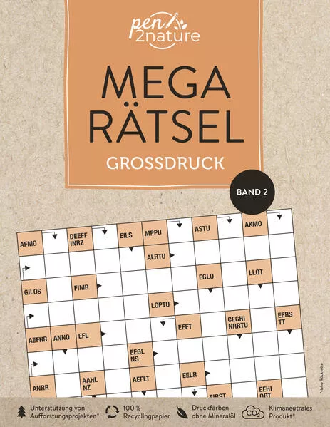 Cover: Mega-Rätsel Großdruck | Band 2