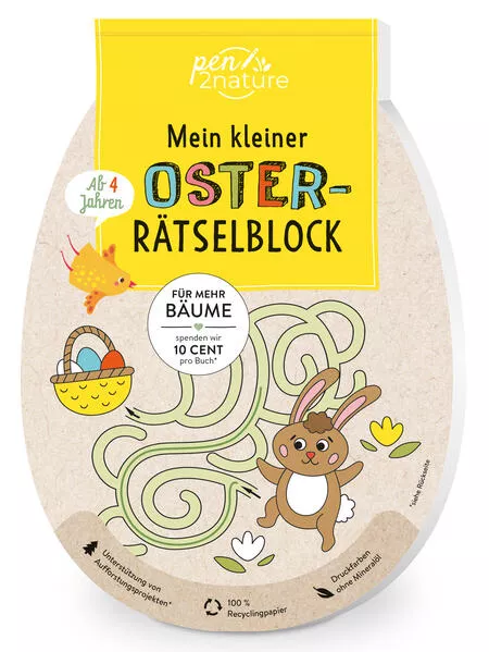 Mein kleiner Oster-Rätselblock für Kinder ab 4 Jahren