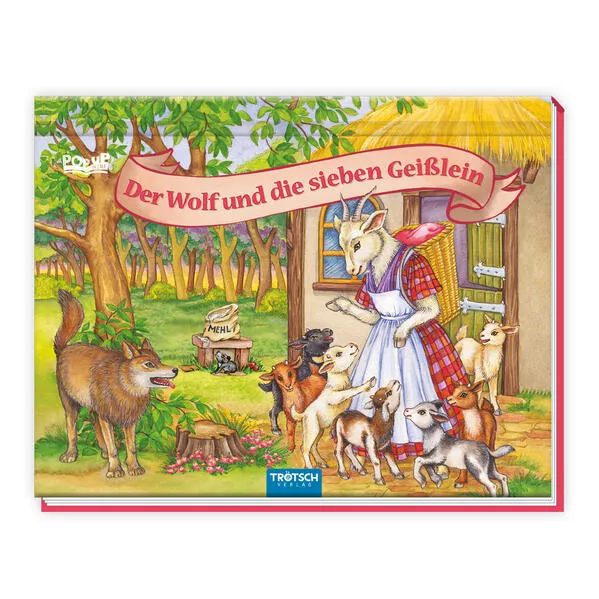 Trötsch Märchenbuch Pop-up-Buch Der Wolf und die sieben Geißlein</a>