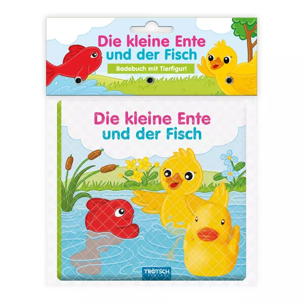 Cover: Trötsch Badebuch mit Tierfigur Die kleine Ente und der Fisch