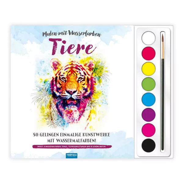 Cover: Trötsch Malen mit Wasserfarben Tiere
