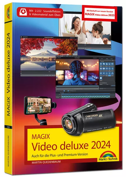 Cover: MAGIX Video deluxe 2024 / 2025 - Das Buch zur Software. Die besten Tipps und Tricks: