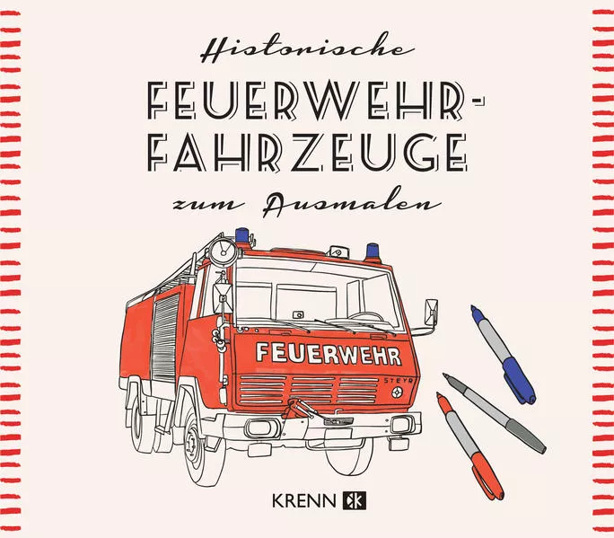Cover: Österreichische Feuerwehrautos zum Ausmalen
