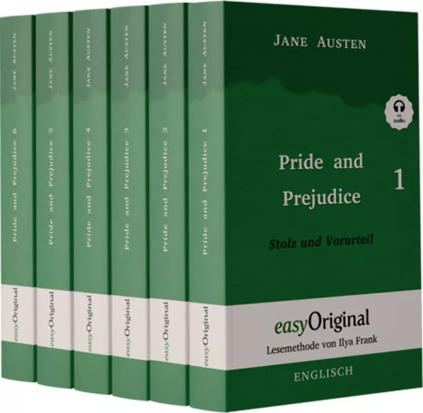 Cover: Pride and Prejudice / Stolz und Vorurteil - 6 Teile Softcover - (Buch +MP3 Audio-CD) - Lesemethode von Ilya Frank - Zweisprachige Ausgabe Englisch-Deutsch
