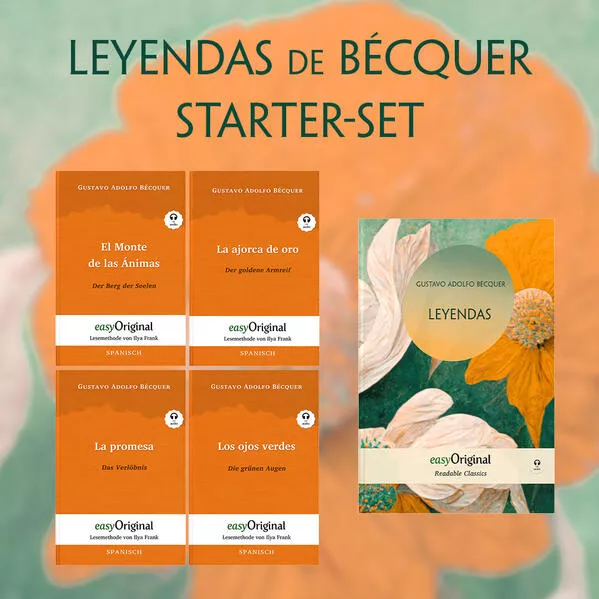 Cover: Leyendas de Bécquer (mit 5 MP3 Audio-CDs) - Starter-Set - Spanisch-Deutsch