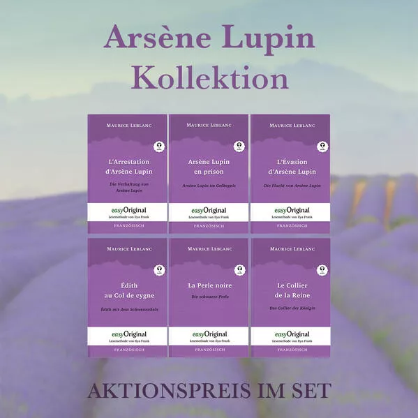 Cover: Arsène Lupin Kollektion (Bücher + 6 Audio-CDs) - Lesemethode von Ilya Frank