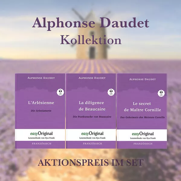 Cover: Alphonse Daudet Kollektion (Bücher + 3 Audio-CDs) - Lesemethode von Ilya Frank