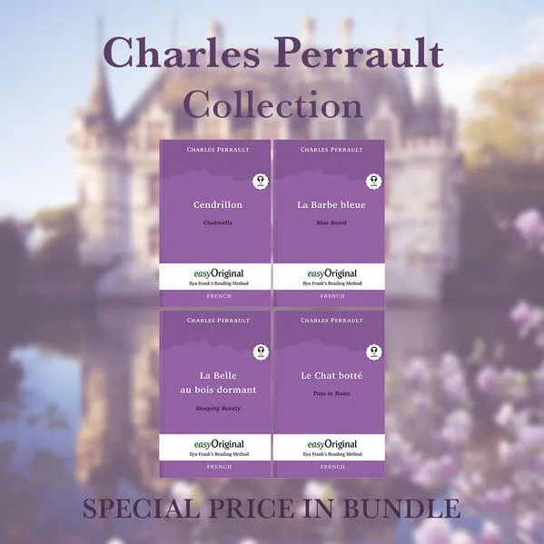 Cover: Charles Perrault Collection (books + 4 audio-CDs) - Ilya Frank’s Reading Method