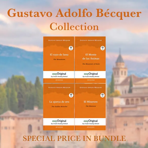 Cover: Gustavo Adolfo Bécquer Collection (books + 4 audio-CDs) - Ilya Frank’s Reading Method