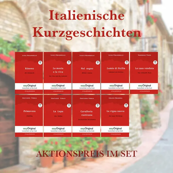 Cover: Italienische Kurzgeschichten (Bücher + 9 Audio-CDs)