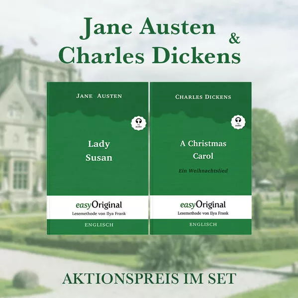 Cover: Jane Austen & Charles Dickens Softcover (Bücher + 2 MP3 Audio-CDs) - Lesemethode von Ilya Frank