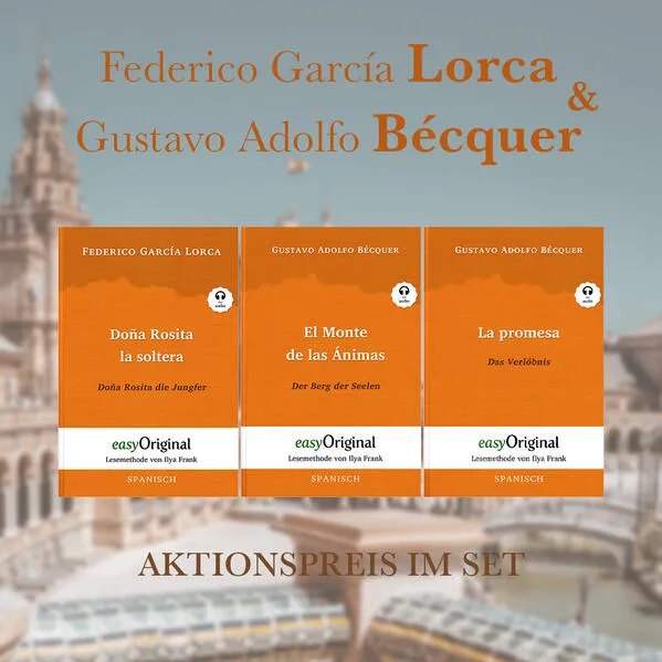 Cover: Federico García Lorca & Gustavo Adolfo Bécquer (Bücher + 3 MP3 Audio-CDs) - Lesemethode von Ilya Frank