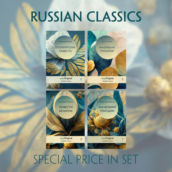 Cover: EasyOriginal Readable Classics / Russian Classics - 4 books (with 4 MP3 Audio-CDs) - Readable Classics - Unabridged russian edition with improved readability