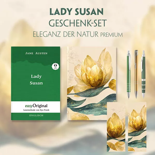 Cover: Lady Susan Geschenkset (Softcover + Audio-Online) + Eleganz der Natur Schreibset Premium
