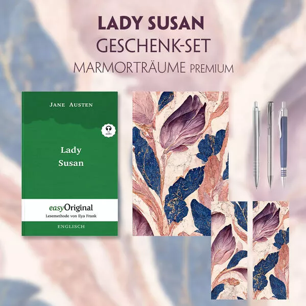 Cover: Lady Susan Geschenkset (Softcover + Audio-Online) + Marmorträume Schreibset Premium