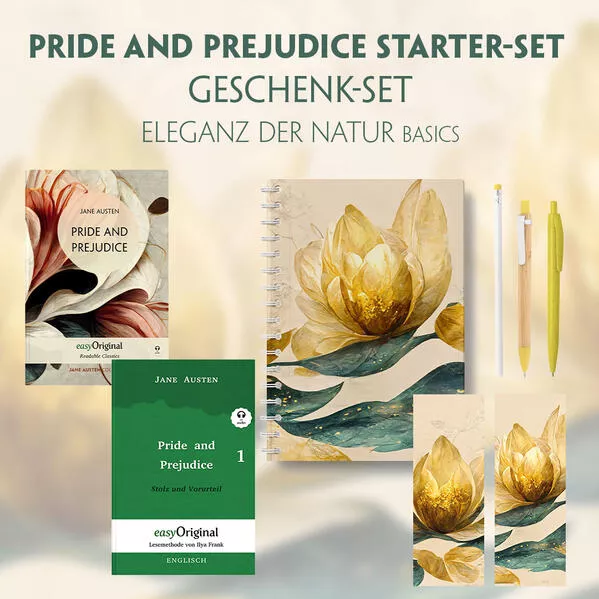 Pride and Prejudice Starter-Paket Geschenkset 2 Bücher (mit Audio-Online) + Eleganz der Natur Schreibset Basics</a>