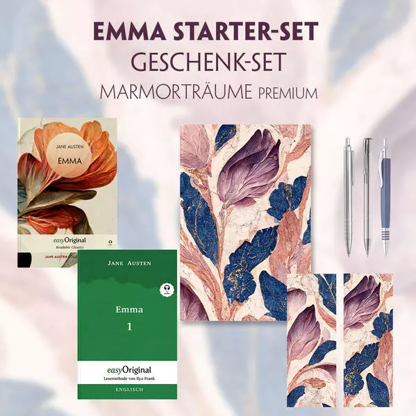 Emma Starter-Paket Geschenkset 2 Bücher (mit Audio-Online) + Marmorträume Schreibset Premium</a>