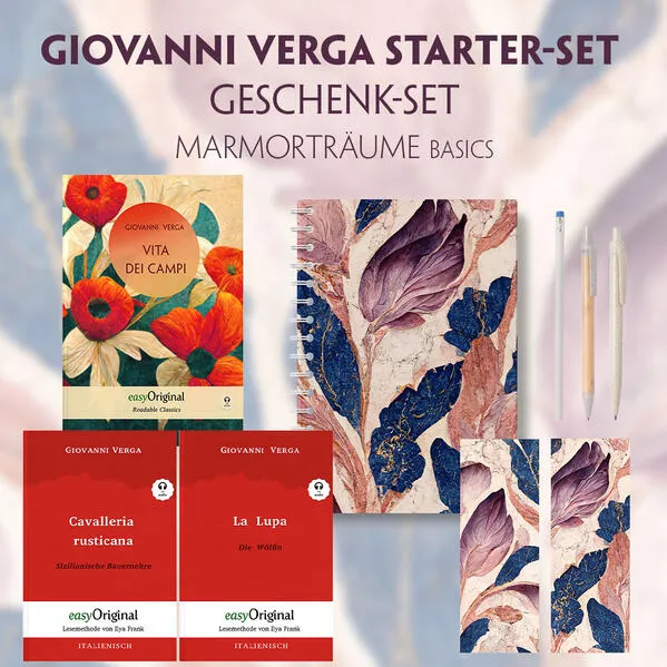 Cover: Vita dei campi Starter-Paket Geschenkset - 3 Bücher (mit Audio-Online) + Marmorträume Schreibset Basics