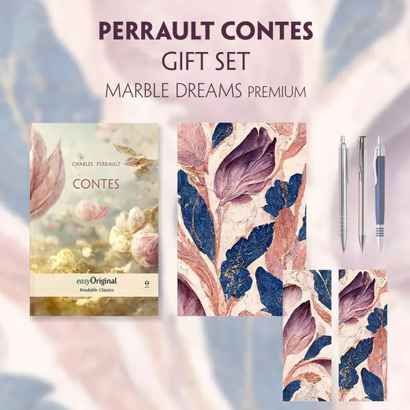 Contes (with audio-online) Readable Classics Geschenkset + Marmorträume Schreibset Premium</a>