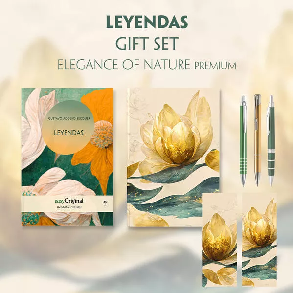 Leyendas (with audio-online) Readable Classics Geschenkset + Eleganz der Natur Schreibset Premium</a>
