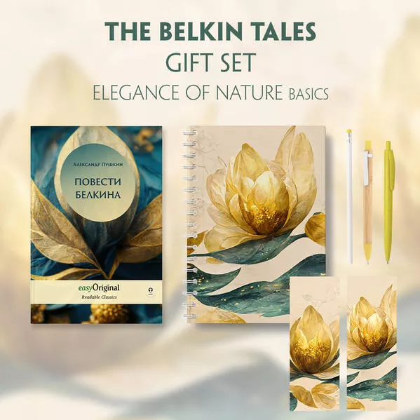 Cover: EasyOriginal Readable Classics / Erzählungen Belkins (with audio-online) Readable Classics Geschenkset + Eleganz der Natur Schreibset Basics
