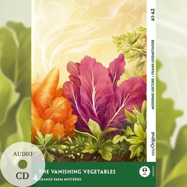 Cover: The Vanishing Vegetables - Englische Krimi-Lektüre A1-A2 (+ Audio-CD)