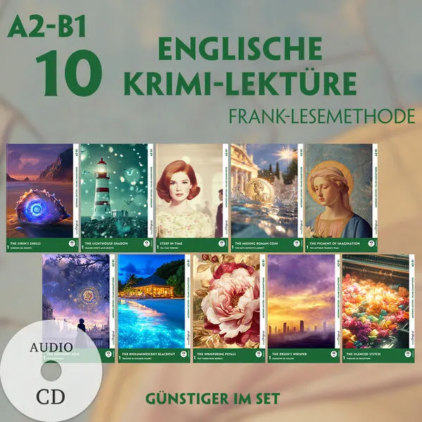 10 Englische Krimi-Lektüre A2-B1 (10 Bücher + Audio-CDs)