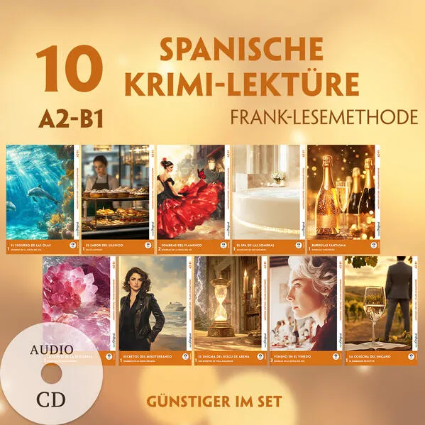 10 Spanische Krimi-Lektüre A2-B1 (10 Bücher + 10 Audio-CDs)