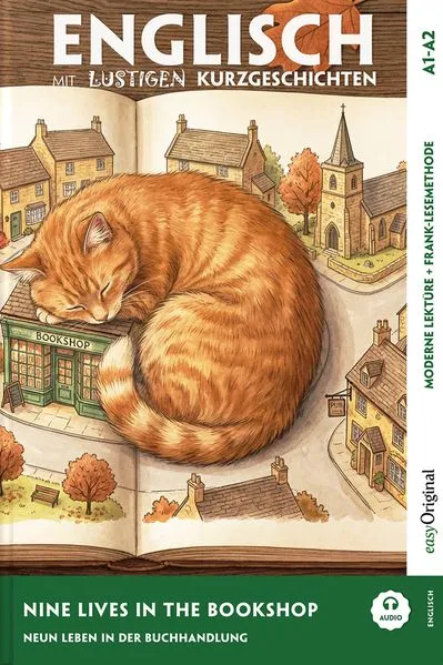 Englisch lernen mit lustigen Kurzgeschichten (A1-A2) - Nine Lives in the Bookshop (+ Audio-Online)
