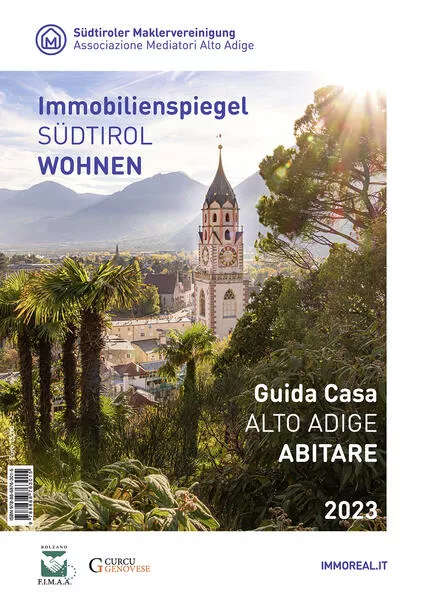 Cover: Immobilienspiegel SÜDTIROL WOHNEN - Guida Casa ALTO ADIGE ABITARE 2023