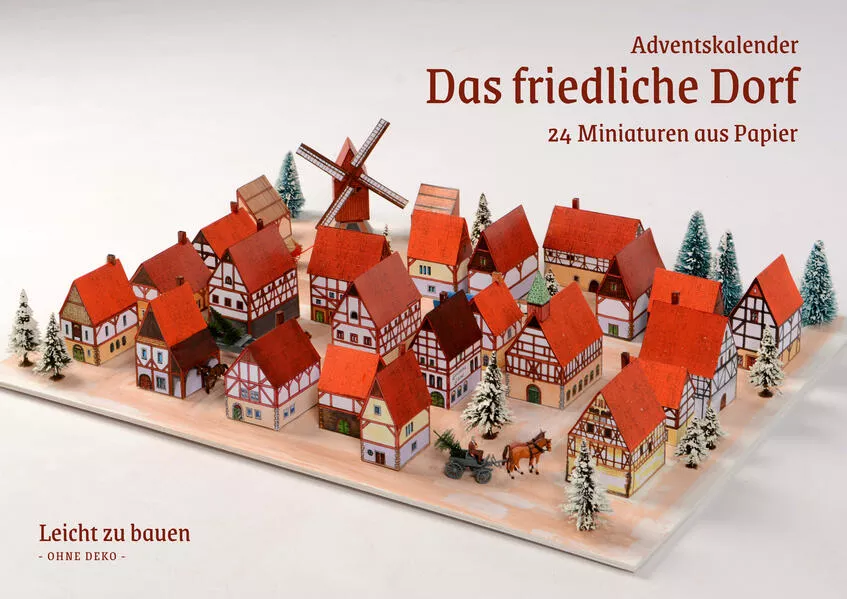 Cover: Das friedliche Dorf - Papiermodell