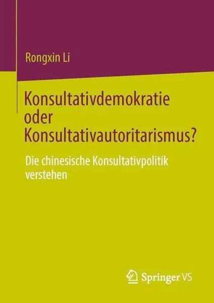 Cover: Konsultativdemokratie oder Konsultativautoritarismus?