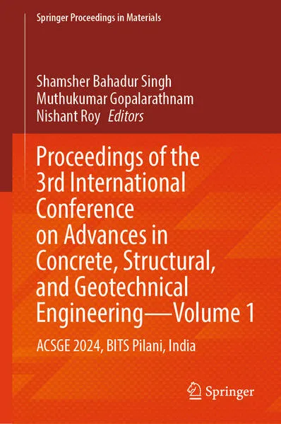 Cover: Proceedings of the 3rd International Conference on Advances in Concrete, Structural, and Geotechnical Engineering—Volume 1