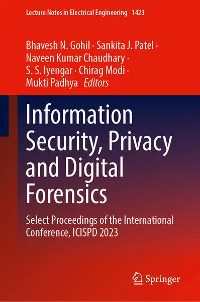 Cover: Information Security, Privacy and Digital Forensics