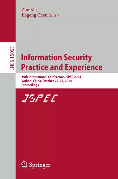 Cover: Information Security Practice and Experience