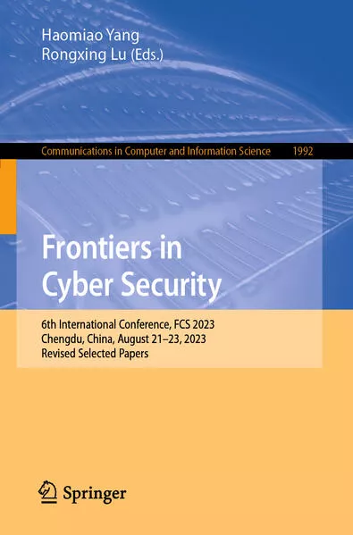 Cover: Frontiers in Cyber Security