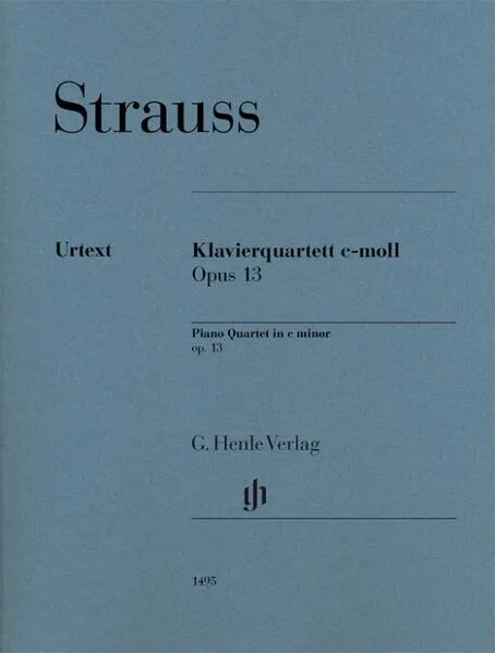 Cover: Richard Strauss - Klavierquartett c-moll op. 13