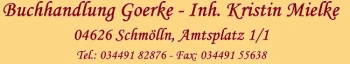 Logo: Buchhandlung Goerke - Inh. Kristin Mielke
