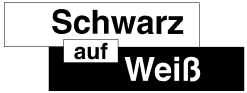 Logo: Buchhandlung Schwarz auf Weiß
