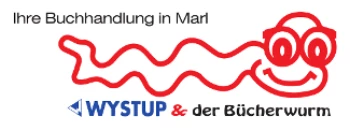 Logo: Buchhandlung Wystup & der Bücherwurm
