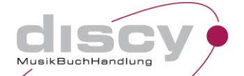 Logo: discy MusikBuchHandlung